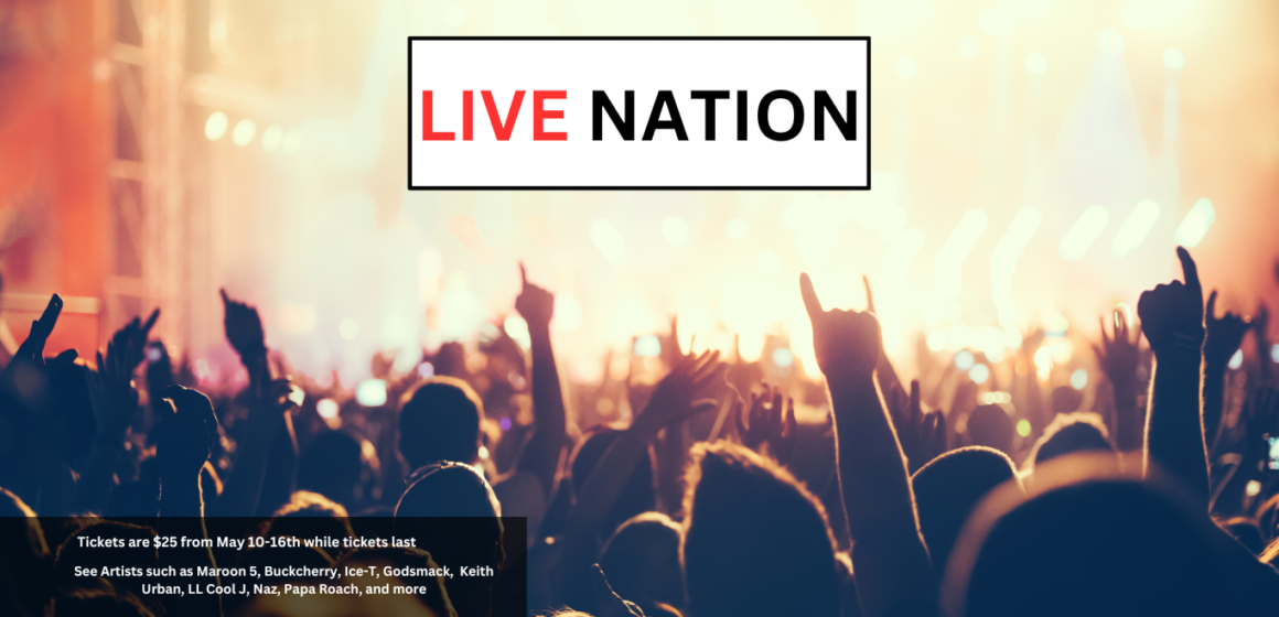 Live Nation Concert Week: Tickets on sale for $25