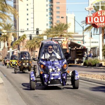 Las Vegas: Self Drive Strip Tour in an Electric EVR car