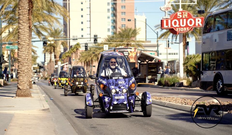 Las Vegas: Self Drive Strip Tour in an Electric EVR car