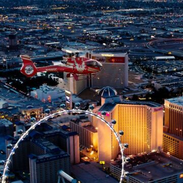 Las Vegas: Night Helicopter Flight over Las Vegas Strip